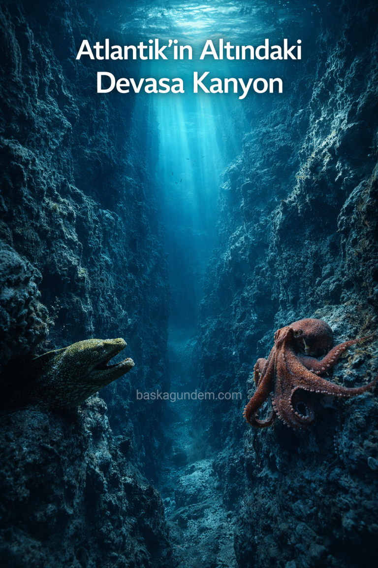 Atlantik’in Altında Keşfedilen Gizli Güç 500 Kilometrelik Kanyon Oluşturdu