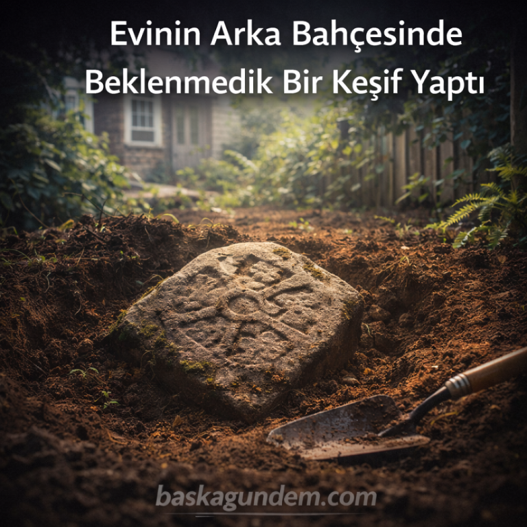 Evinin Arka Bahçesinde Beklenmedik Bir Keşif Yaptı