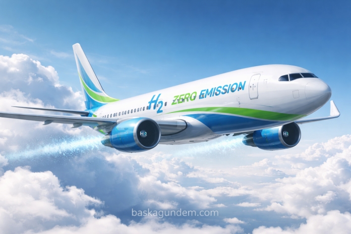 Hidrojenle Çalışan Uçak baskagundem.com